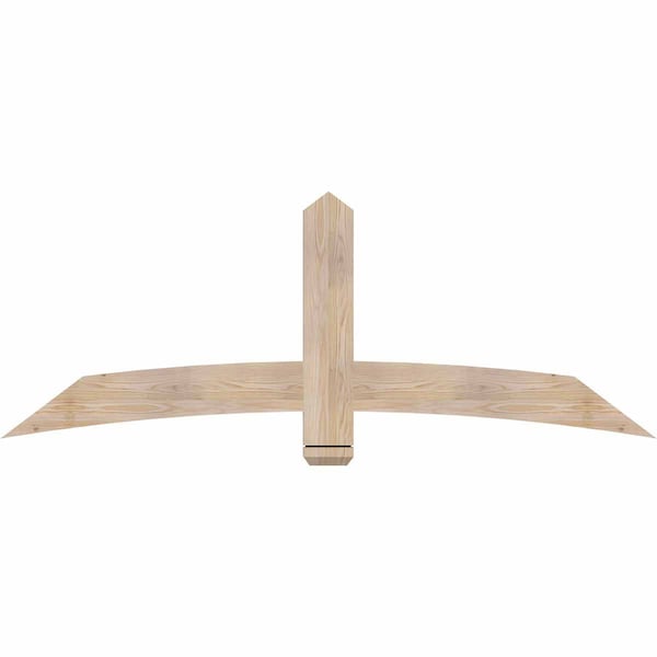 Ekena Millwork Bellingham Smooth Timber Gable Bracket, Douglas Fir, 72"W x 27"H x 1 1/2"D x 5 1/2"F, 9/12 Pitch GBW072X27X0206BEL00SDF - main